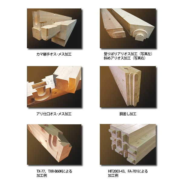 自由自在な加工例